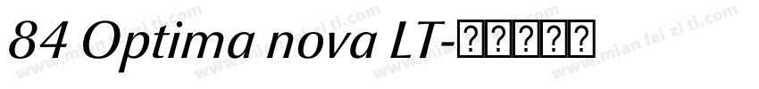 84 Optima nova LT字体转换